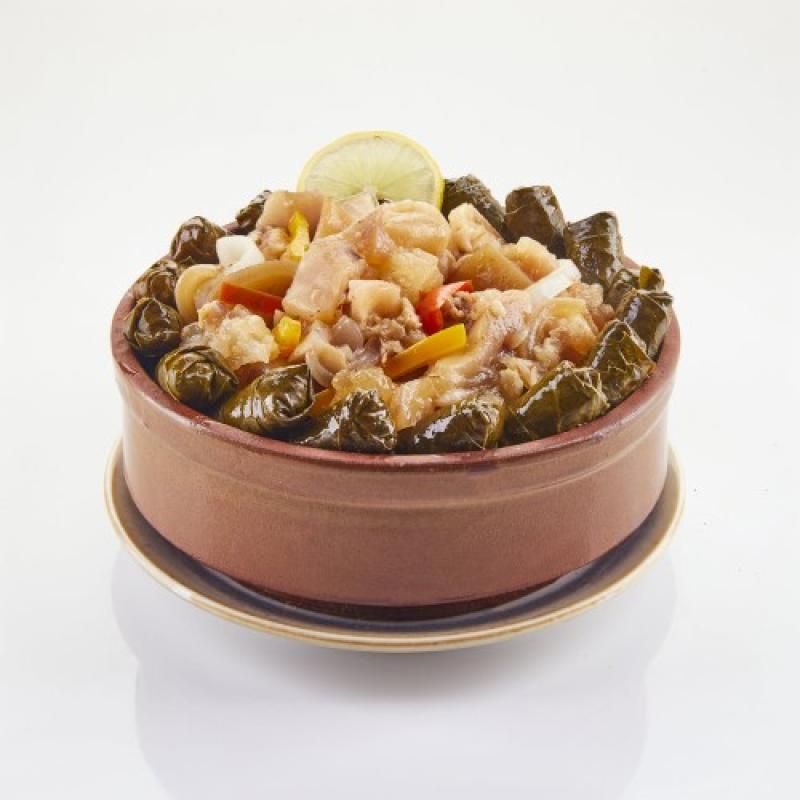 طاجن ورق عنب بالكوارع